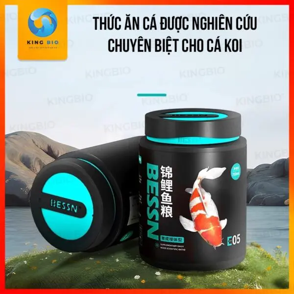 Cám Bessn Koi Food thức ăn cao cấp giàu đạm, tảo xoắn và giàu Vitamin cho cá KOI - Ảnh 2
