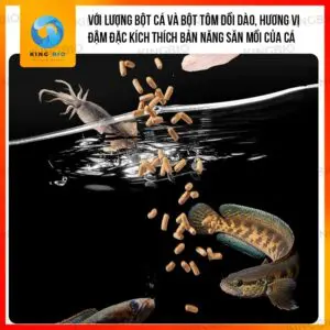 Cám cá lóc cảnh Yee thức ăn cân bằng dinh dưỡng hỗ trợ tăng màu cho cá lóc cảnh - Ảnh 3