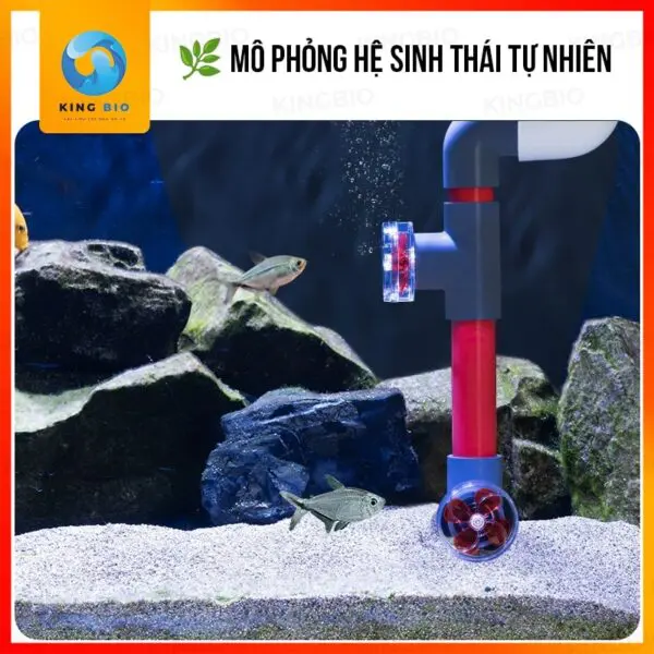 Quạt xoay tự động Yee gắn ống out của lọc tạo dòng, phân tán oxy, điều chỉnh góc xoay - Ảnh 2