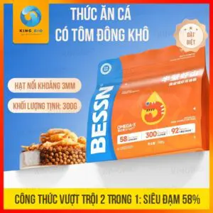 Thức Ăn 2 Trong 1 Bessn - Cám nổi + Tôm đỏ đông khô – Dinh dưỡng toàn diện, tăng màu vượt trội - Ảnh 5