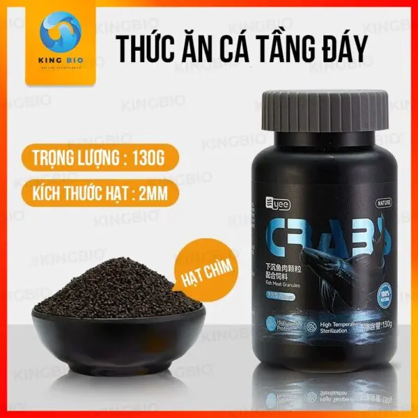 Cám Yee Crabs thức ăn hạt chìm cho cá tầng đáy đạm cao và hỗ trợ tiêu hoá - Ảnh 6