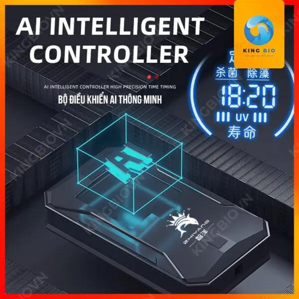 đèn uv cho hồ cá Zhiyang 3 Đèn UV Zhiyang cao cấp cho hồ cá – Có tính năng hẹn giờ, điều chỉnh được công suất của đèn - Ảnh 4