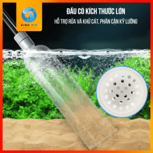 Bơm tay hút phân cặn, thay nước cho bể cá Yee - loại cao cấp bền đẹp có van điều chỉnh dòng nước đầu ra - Ảnh 3