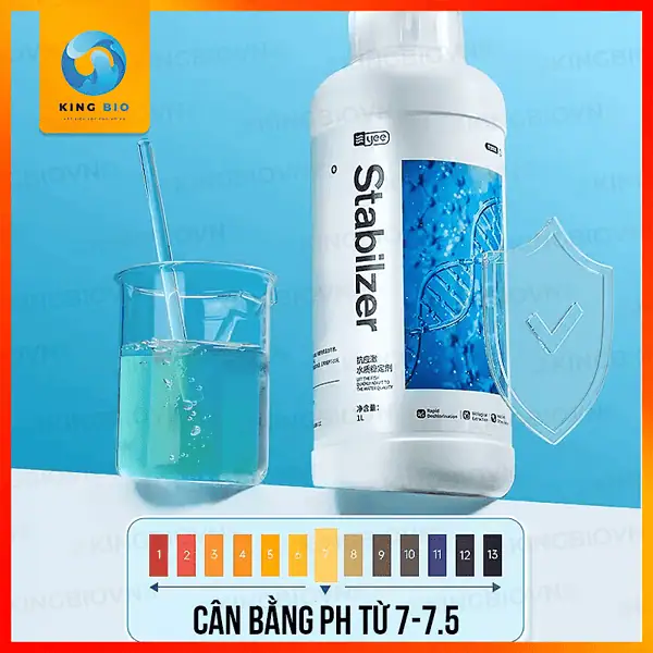 Chế phẩm sinh học cân bằng môi trường sống cho cá, khử Clo nước máy và ổn định PH Yee Stabilizer - Ảnh 4