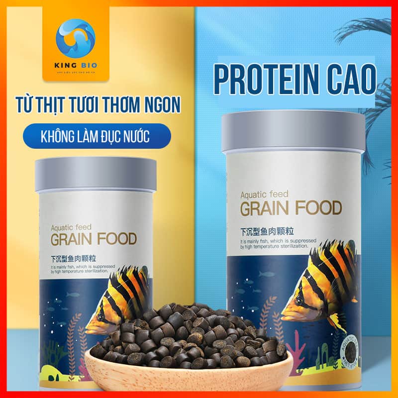 cam cho ca ho Yee Cám Yee Grain Food thức ăn dinh dưỡng hỗ trợ tăng màu và tiêu hóa cho cá Hổ - Ảnh 1
