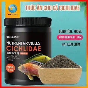 Cám Bessn Cichlidae thức ăn cân bằng dinh dưỡng cho cá Ali và họ cá Cichlids - Ảnh 5