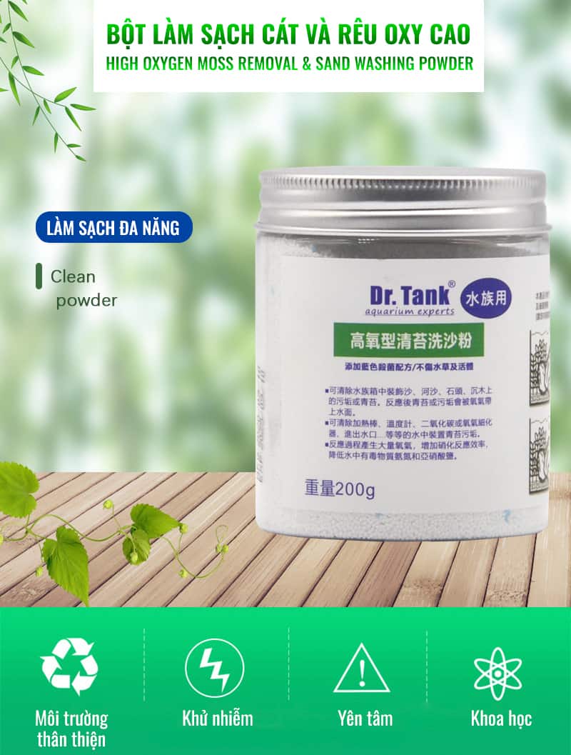 Bột Vệ Sinh Bể Cá Dr Tank