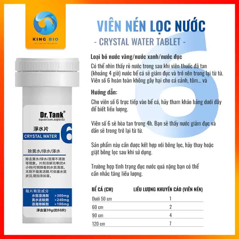 viên số 6 - viên lọc nước bể cá