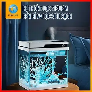 Bể cá mini thông minh để bàn Yee kính siêu trong 4K - Ảnh 4