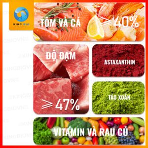 Cám cá la hán FKSC Flower Horn đạm cao 47% - Ảnh 3