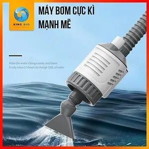 Máy thay nước bể cá Yee làm sạch nền, hút phân chạy điện - Ảnh 2