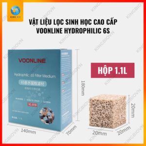 [Túi 1L] Vật liệu lọc bể cá cao cấp Voonline Hydrophilic 6S Filter Medium - Ảnh 4