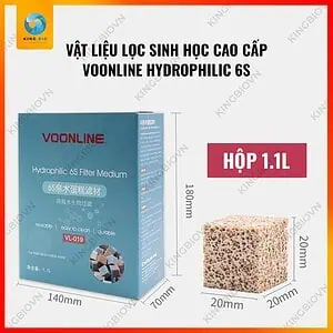 [Túi 1L] Vật liệu lọc bể cá cao cấp Voonline Hydrophilic 6S Filter Medium - Ảnh 4