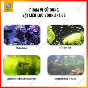 [Túi 1L] Vật liệu lọc bể cá cao cấp Voonline Hydrophilic 6S Filter Medium - Ảnh 3