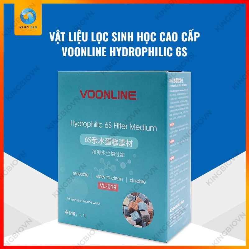 vật liệu lọc Voonline Hydrophilic 6S Filter Medium