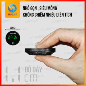 Nhiệt kế Voonline dán ngoài hồ pin sạc với độ chính xác cao - Ảnh 3