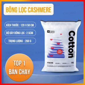 Bông lọc Cashmere Yee cao cấp 120x50cm lọc cặn bẩn bể cá siêu sạch - Ảnh 5