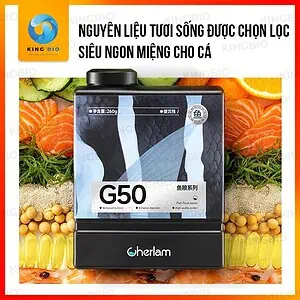 Cám cao cấp cho cá cảnh Cherlam G50 thức ăn đạm cao, dinh dưỡng - Ảnh 3