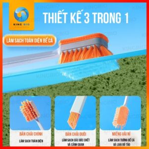 [Dài 30cm] Cây chà hồ cá nhỏ Yee – 3 mặt chà, chà sạch không gốc chết - Ảnh 4