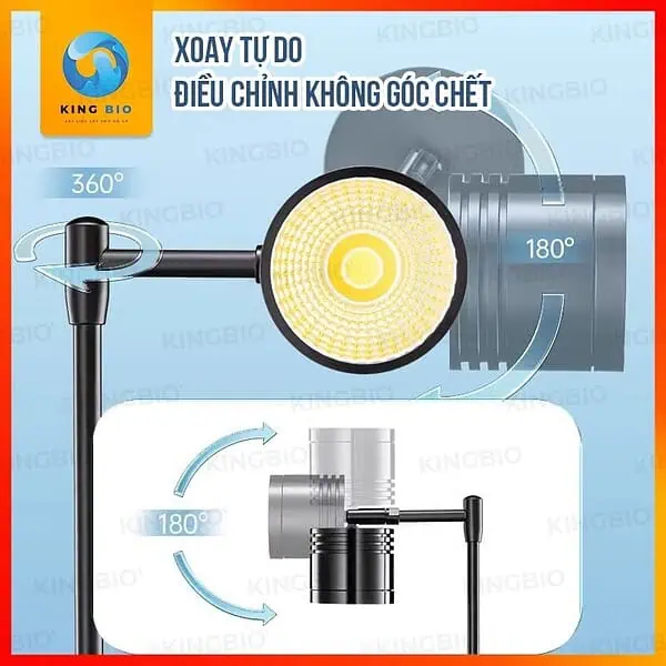 Đèn LED treo cao cấp Yee – hợp kim nhôm, tiết kiệm điện cho hồ cá thủy sinh và biotop - Ảnh 4