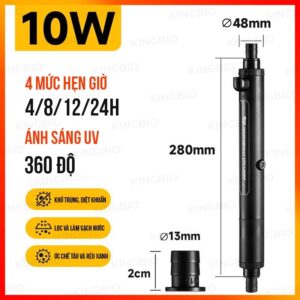 Đèn UV Yee gắn ngoài 10W diệt khuẩn và hạn chế rêu tảo cho bể cá - Ảnh 6