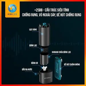 Máy lọc váng Cherlam thế hệ mới làm sạch bề mặt nước của hồ cá - Ảnh 4