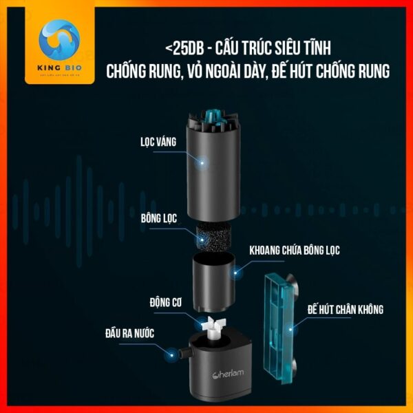 Máy lọc váng Cherlam thế hệ mới làm sạch bề mặt nước của hồ cá - Ảnh 4