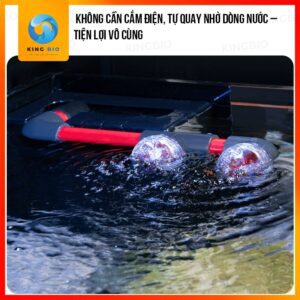 Quạt xoay tự động Yee gắn ống out của lọc tạo dòng, phân tán oxy, điều chỉnh góc xoay - Ảnh 3