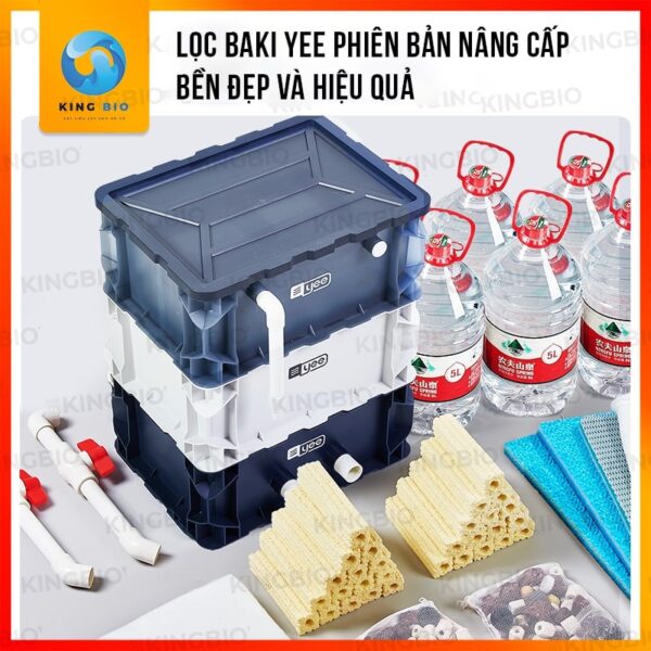 Lọc thùng baki Yee Pro thế hệ 2 phiên bản nâng cấp, bền đẹp cho hồ cá cảnh - Ảnh 4