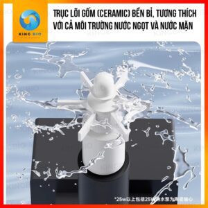 Máy bơm hút đáy hồ cá Yee thế hệ mới - trục gốm, động cơ đồng - Ảnh 4