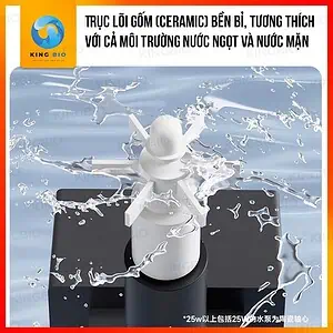 Máy bơm hút đáy hồ cá Yee thế hệ mới - trục gốm, động cơ đồng - Ảnh 4