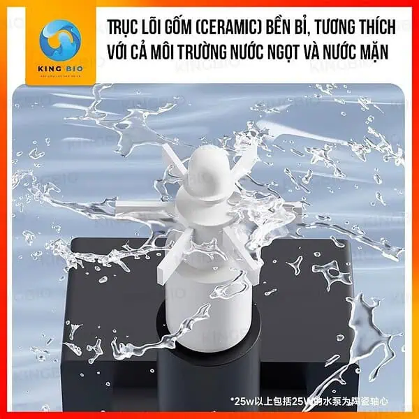 Máy bơm hút đáy hồ cá Yee thế hệ mới - trục gốm, động cơ đồng - Ảnh 4