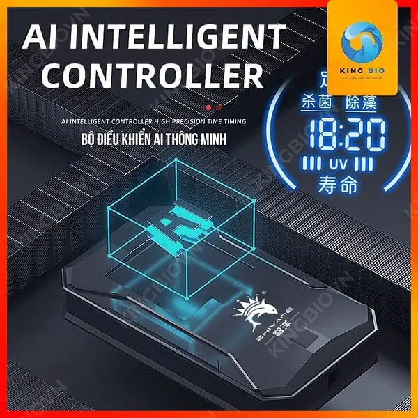 Đèn UV Zhiyang cao cấp cho hồ cá – Có tính năng hẹn giờ, điều chỉnh được công suất của đèn - Ảnh 4
