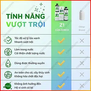 Chế phẩm sinh học xử lý rêu tảo hồ cá Z1 Zenkoi - Ảnh 3